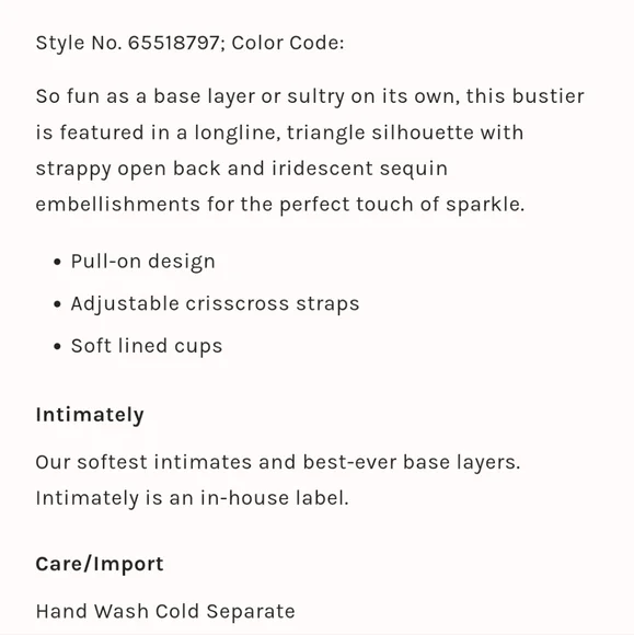 NWT Free People Sequin Bralette - Picture 5 of 10